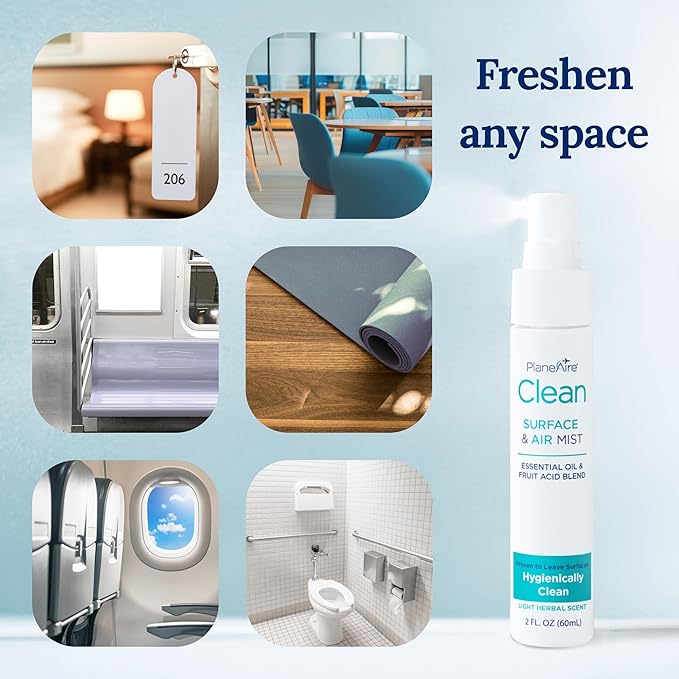 Travel Essentials | Hygiene Kit | Travel Toiletry Kit | Travel Size | Lotion Hand Sanitizer Cardamom Lavender Scent | Surface Wipes | Individual Travel Wipes | Surface Cleaner | With Essential Oils