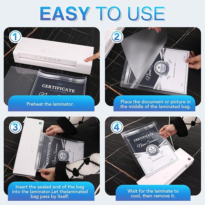 600 Pack Laminating Sheets, Holds 8.5 x 11 Inch Sheets, 3 mil, 8.9" x 11.4" Thermal Laminating Pouches Lamination Sheet Paper for Laminator, Clear, Letter Size, Office and School Supplies