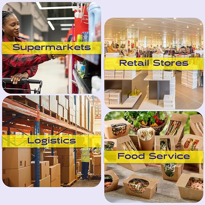 CEPRICO - Customizable CĀS Scale Labels - 96 Rolls of Thermal UPC Printing Scale Labels – Compatible with CĀS LST-8010 | Ideal for Supermarkets, Retailers and Grocery Stores