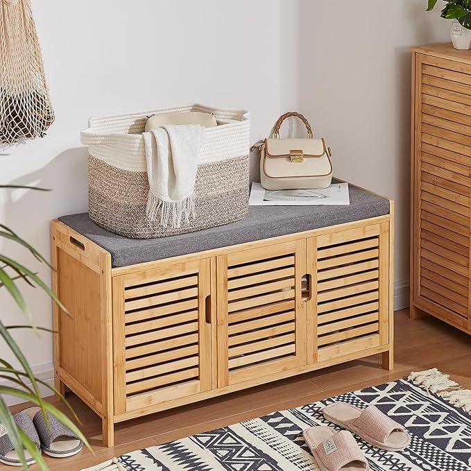 Storage Basket for Organizing, Woven Baskets for Storage, Rectangle Decorative Baskets for Shleves, Closet, Toys, Book, Nursery Organizer Bins - Pack of 3 (Gradient Yellow, 15.75"x11.8"x9.85")