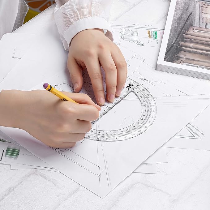 Mr. Pen Protractor, 6 Inches Protractor, Pack of 3