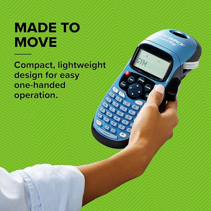 DYMO Label Maker Machine with Tape - 100H LetraTag Handheld, Comes with 3 LT label tapes. Great for Home & Office Organization