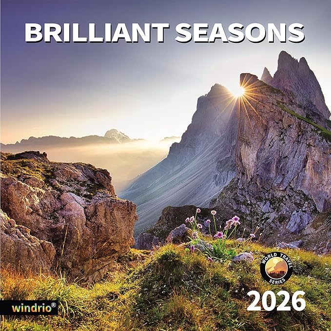2026 Wall Calendar,Calendar 2026, July 2025 - December 2026, Wall Calendar Brilliant Seasons, 12" x 24" Opened,Full Page Months Thick & Sturdy Paper for Gift Perfect Calendar Organizing & Planning