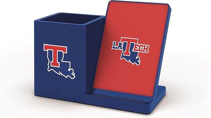 SOAR NCAA Unisex Cell Phone Wireless Charging Stand and Desktop Organizer