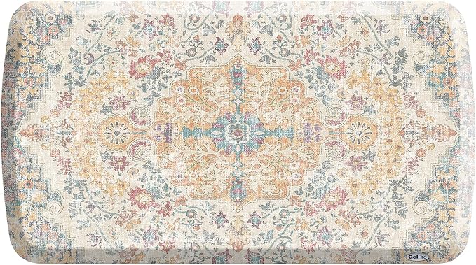 GelPro Elite Premium Gel + Foam 3/4" Thick Anti-Fatigue Floor Mat Citrus-20" x 36", Taryn Sunny Citrus