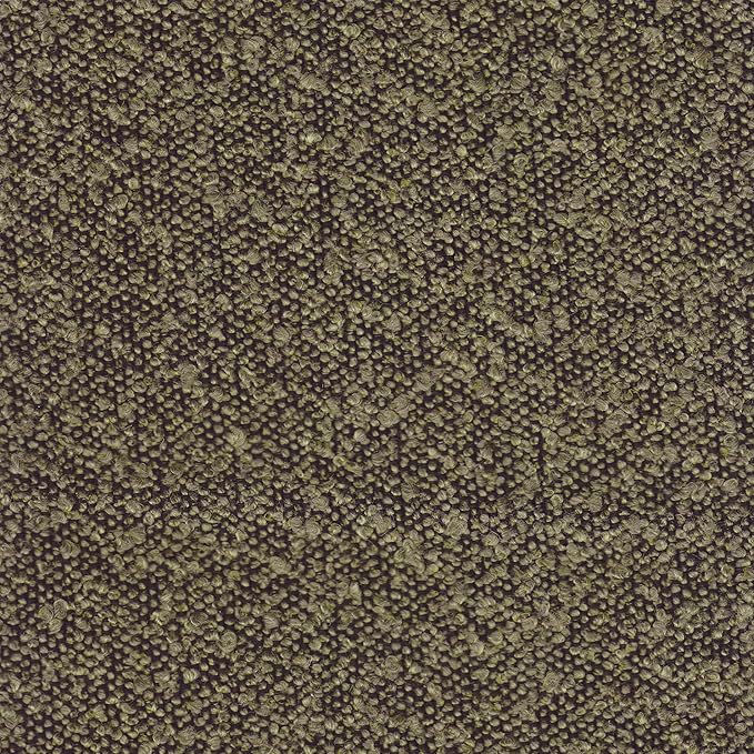 HomePop Upholstered Clover Shaped Ottoman Home Décor|Foot Rest Ottoman - Dark Brown Boucle