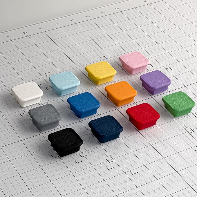 Glassboard Studio MiniBar Magnet - Strong Neodymium Rare Earth Magnets for Fridge, Whiteboard, Locker & Magnetic Glassboards - Crafting & Office Use - Strong Fridge Magnets (Periwinkle Purple, 4)