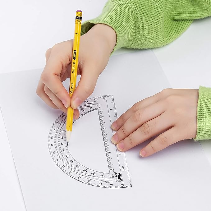 Mr. Pen Protractor, 6 Inches Protractor, Pack of 3